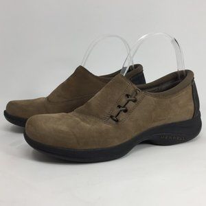 Merrell Womens Topo Twist Stone Loafers